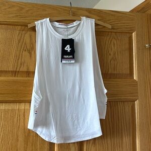 Women’s curve tank size large white new